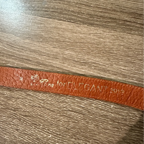 Vintage black leather belt - Picture 8 of 11